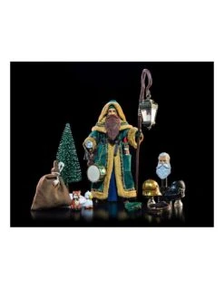 Father Christmas Green Robes. Figura Obscura.